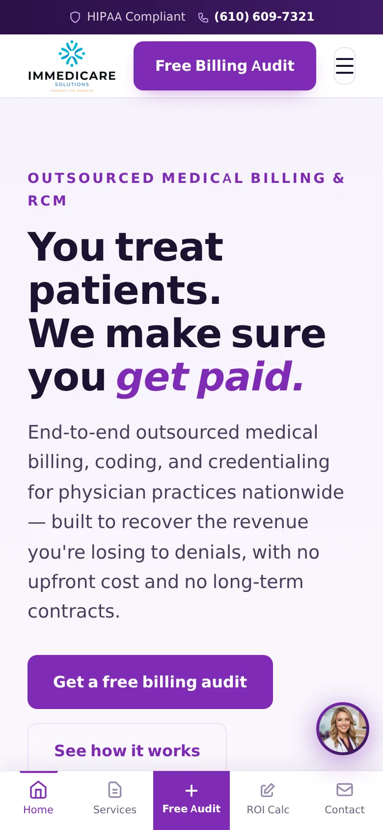 Mobile screenshot of ImMedicare Solutions