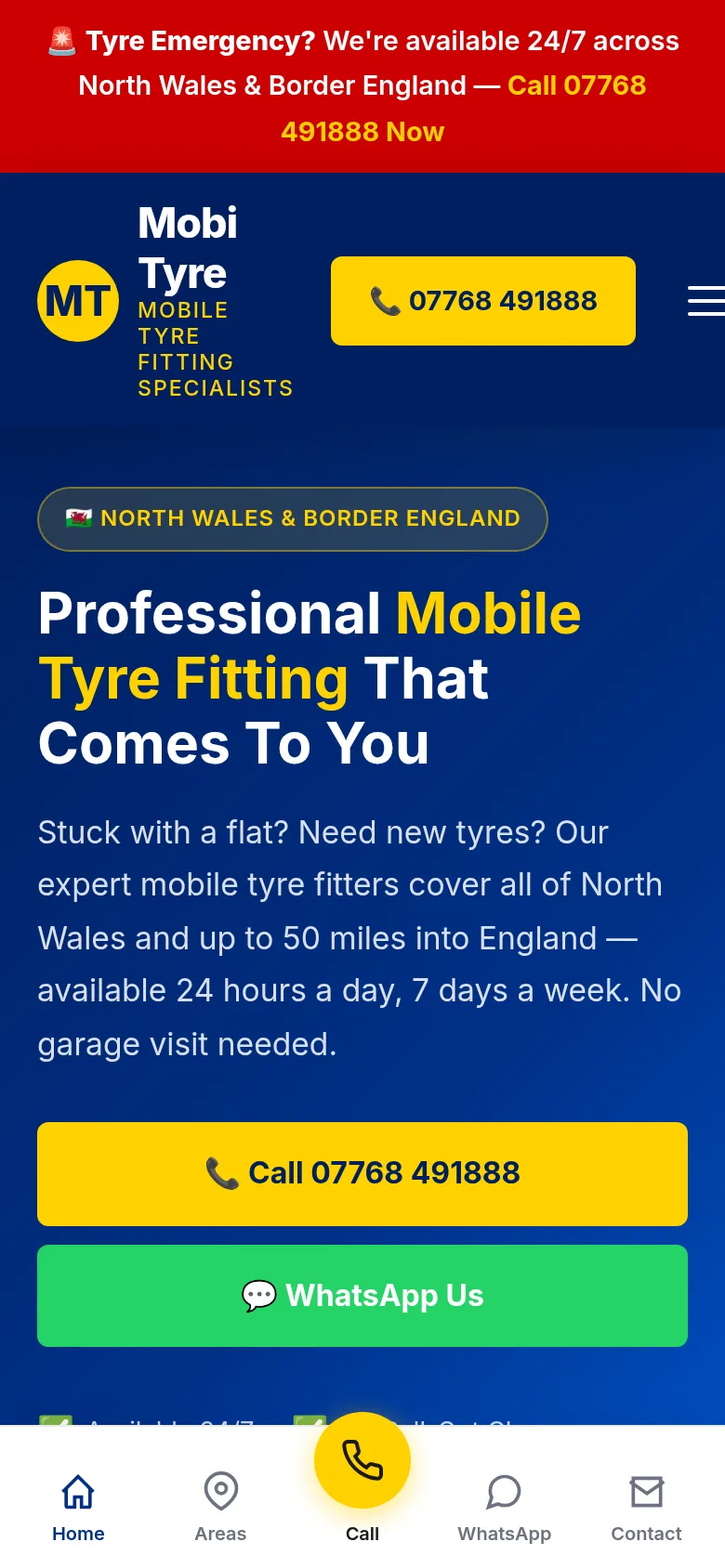 Mobile screenshot of MobiTyre