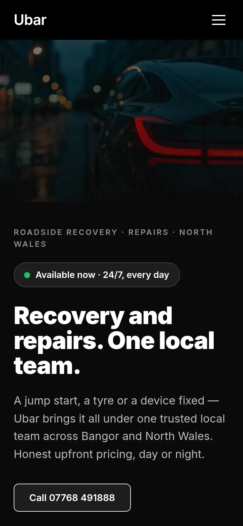 Mobile screenshot of Ubar
