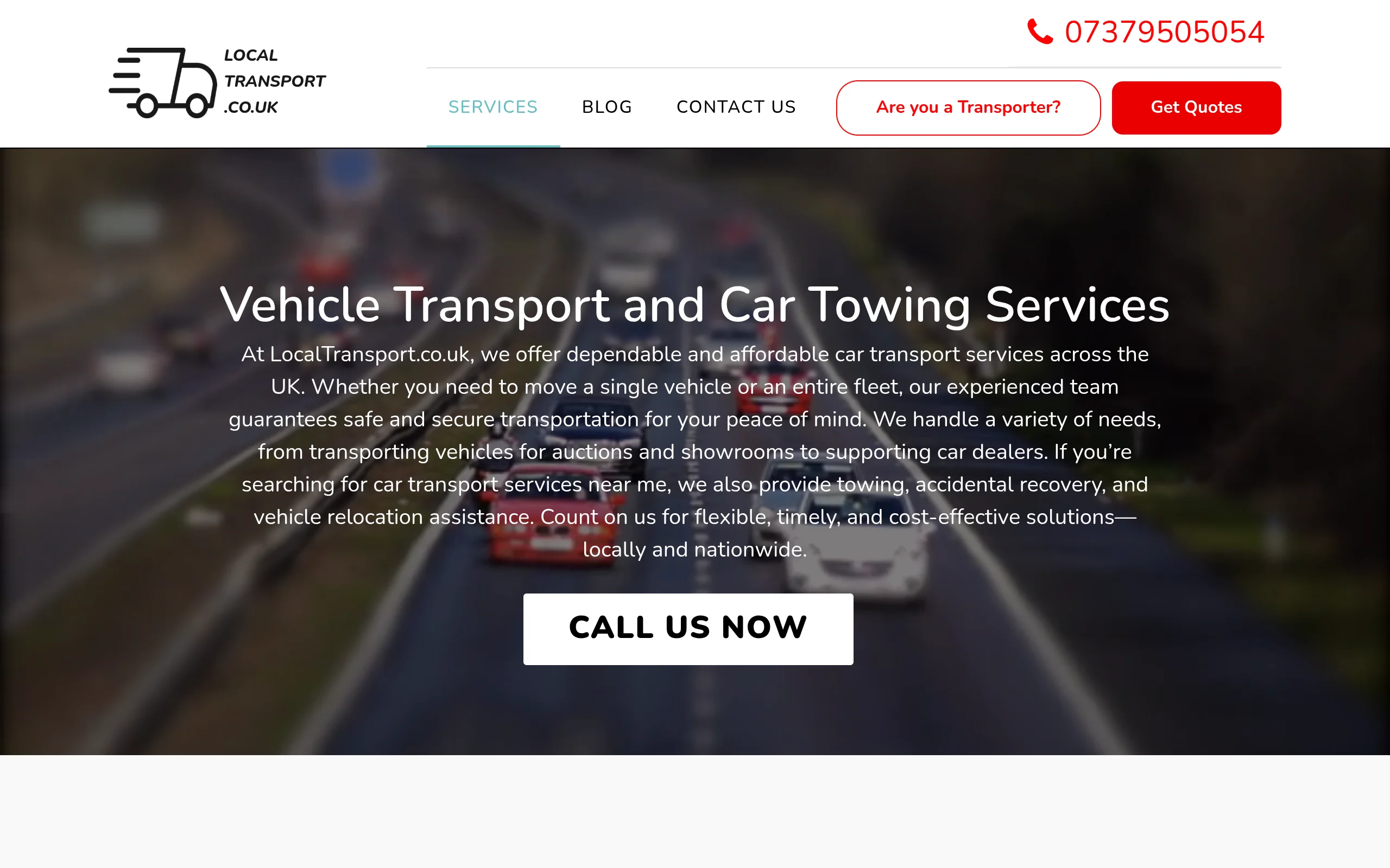 Screenshot of localtransport.co.uk